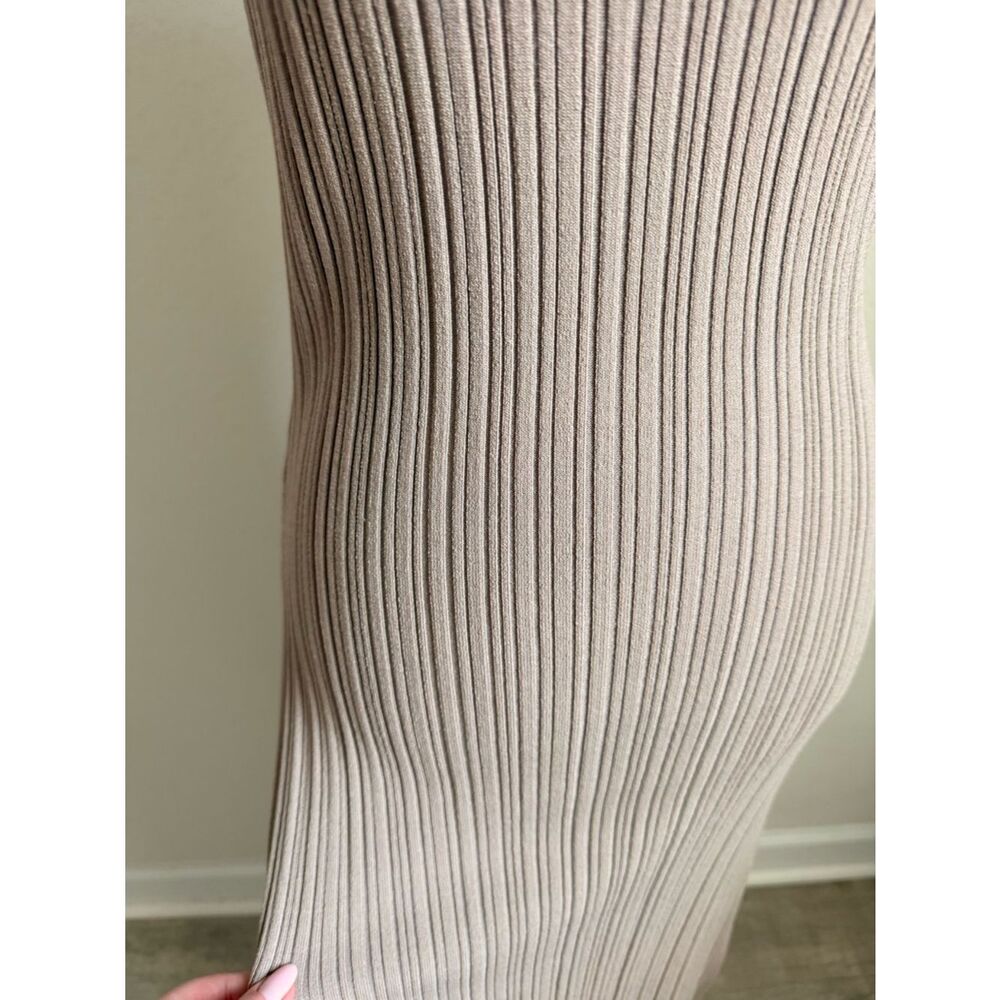 DISSH Sleeveless Ribbed Maxi Dress in Taupe - Picture 4 of 8